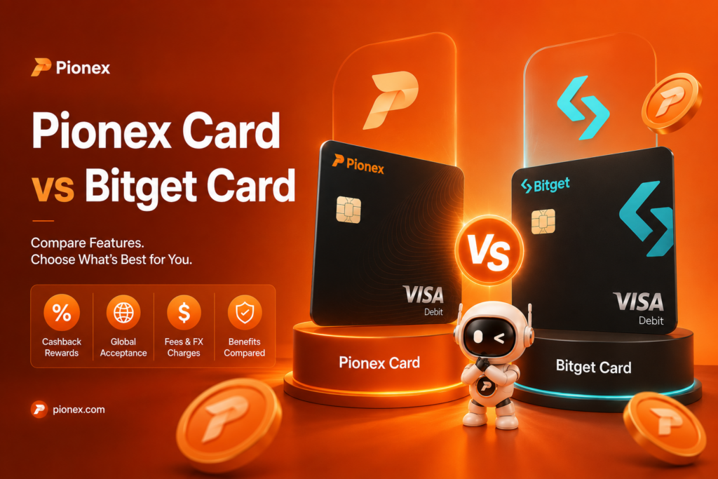 Pionex Card vs Bitget Card comparison