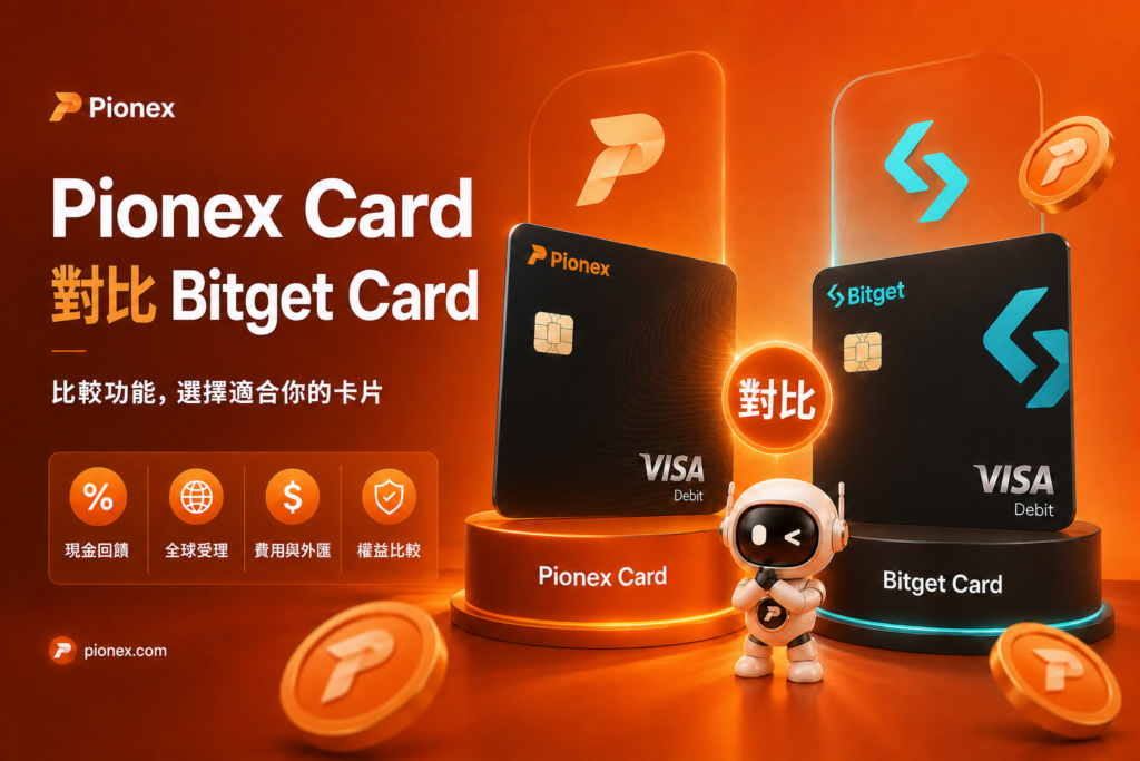 Pionex Card 與 Bitget Card 費用、回饋和權益比較