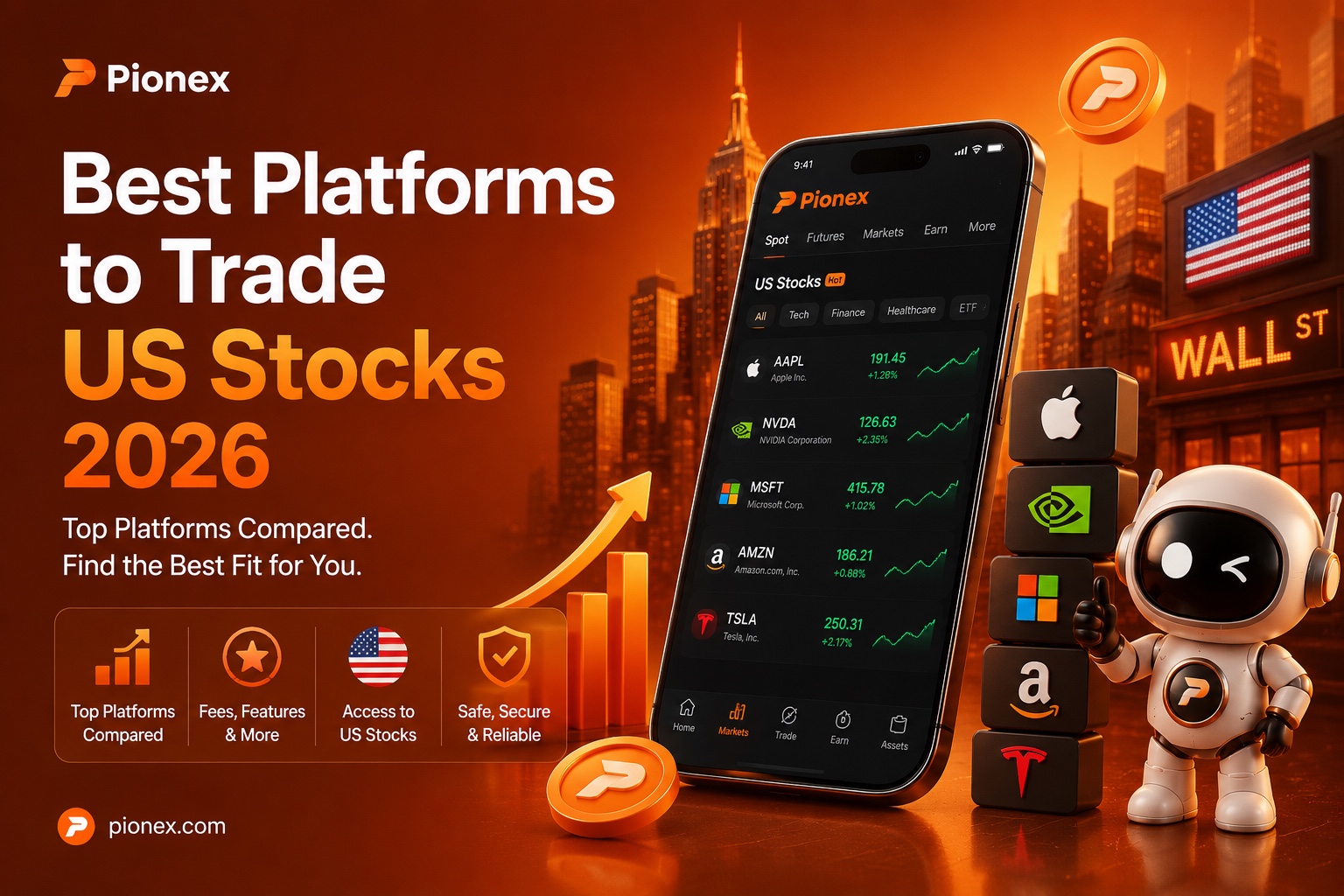 Best platforms to trade US stocks in 2026 compared by fees, features and access