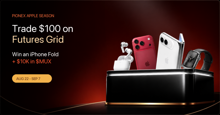 Trade 100 USDT and win an iPhone on Pionex
