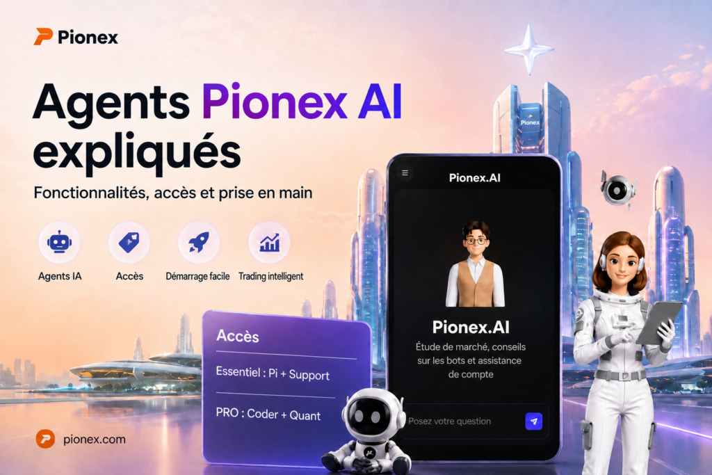 Guide des agents Pionex AI : fonctionnalités, accès et prise en main