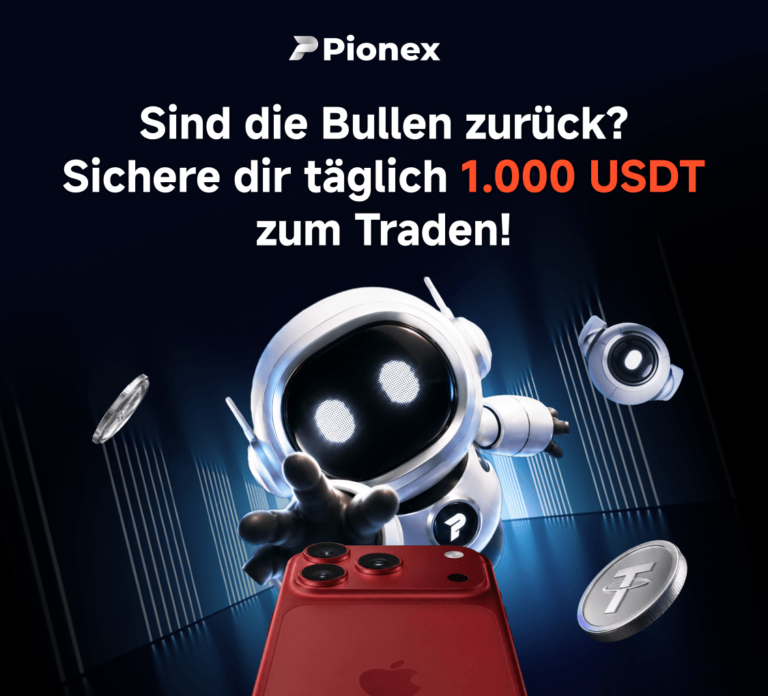 Pionex BB-2609 Kampagne mit täglich 1.000 USDT Futures-Bonus
